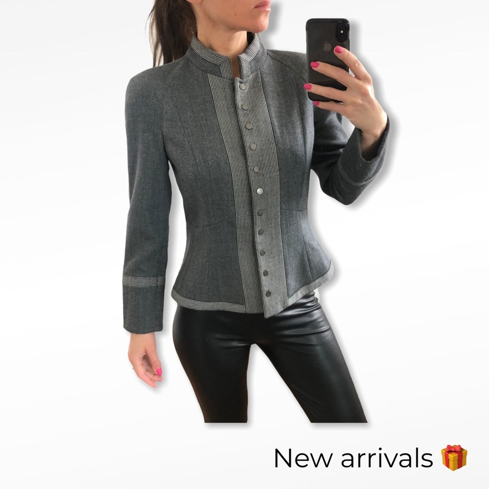 Giorgio Armani Wool tweed career blazer jacket s